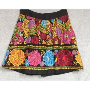 EDME & ESYLLTE Anthropologie Skirt XS 100% Cotton Floral Lined Artsy Free Spirit